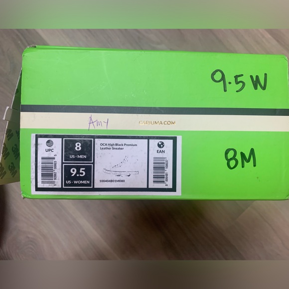 NWT Cariuma OCA Black Premium Leather Sneaker Size 9.5 Women’s - Picture 11 of 12